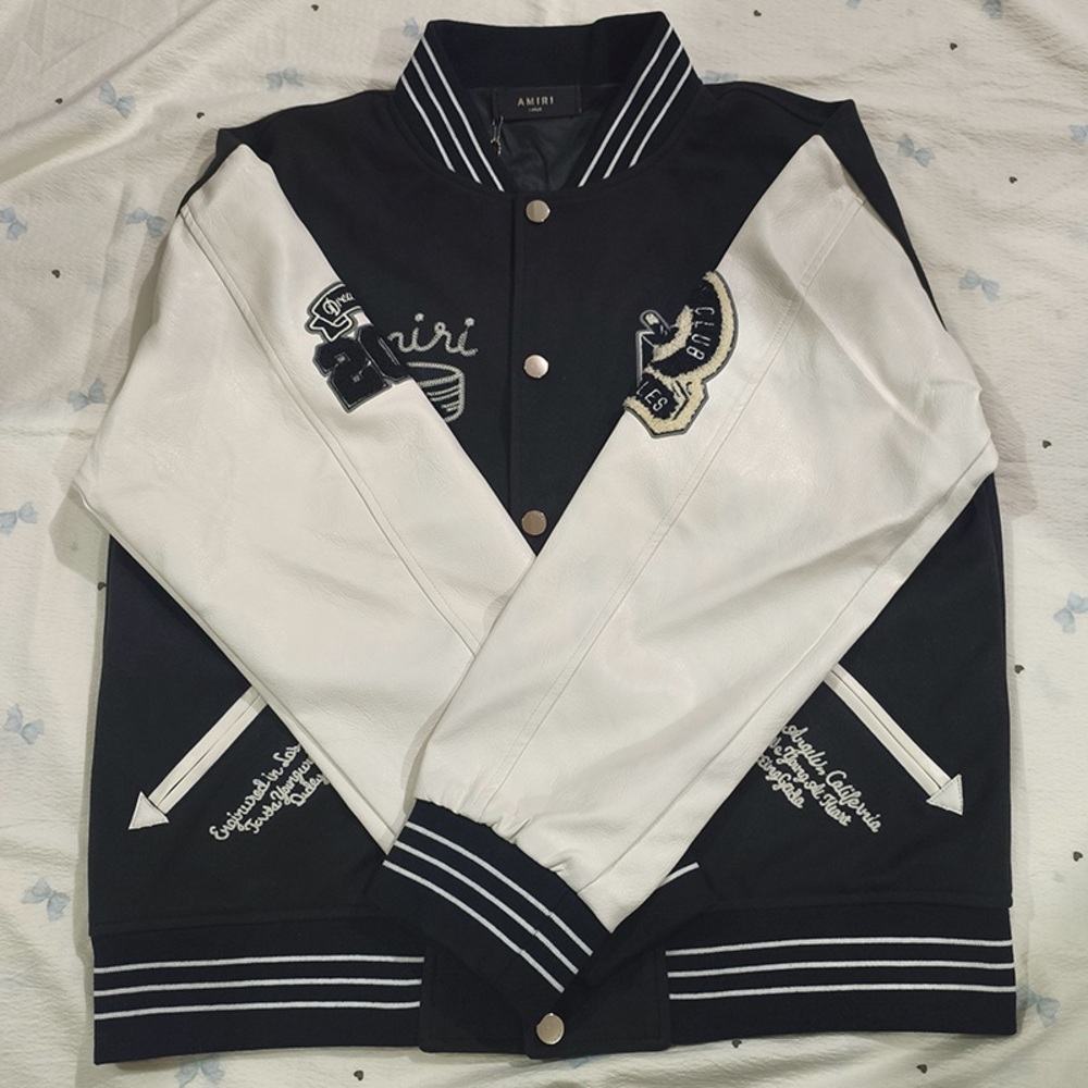 Amiri Vintage Patchwork Baseball Jacket - image 2